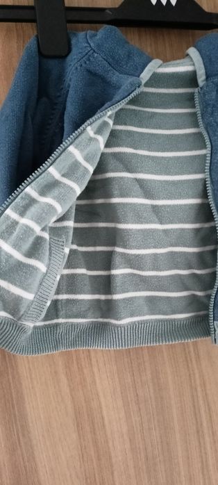Bluza z kapturem dwustronna dla chłopca rozmiar 9-12m
