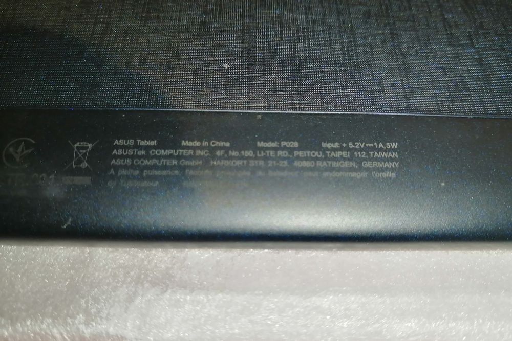 Asus Zenpad Z300/Z301 - Tampa traseira