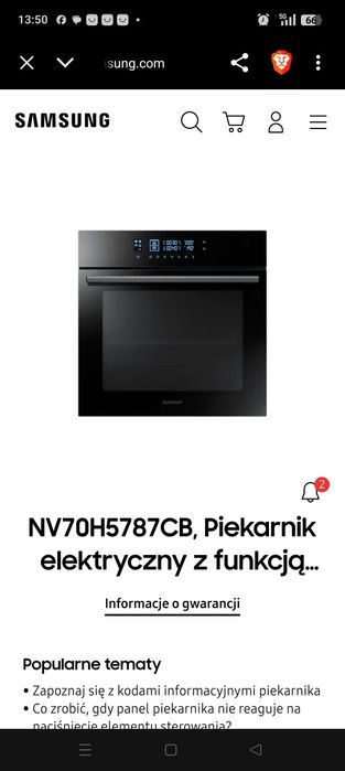 Piekarnik Samsung dual cook
