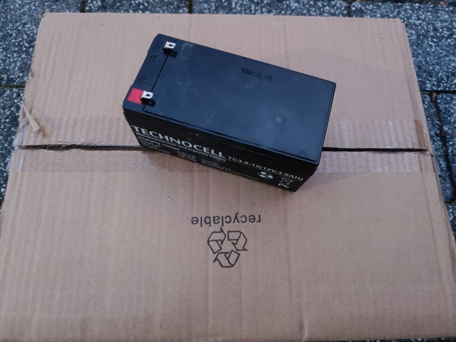 Akumulator żelowy 3.6ah 3.4ah i 22ah 12V UPC centrala samochodzik