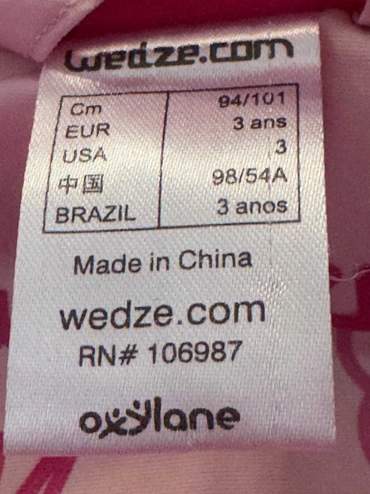 Fato completo de ski e casacos de neve - Criança 3 anos