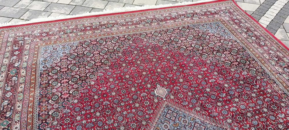 Indo - Bidjar dywan wełniany 342 x 243 cm tkany ręcznie wełna perski