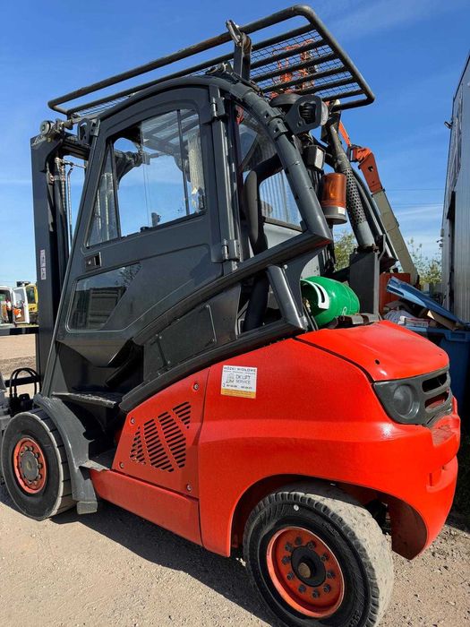 Wózek widłowy Linde H50T, silnik VW, kabina, przesuw, pozycjoner