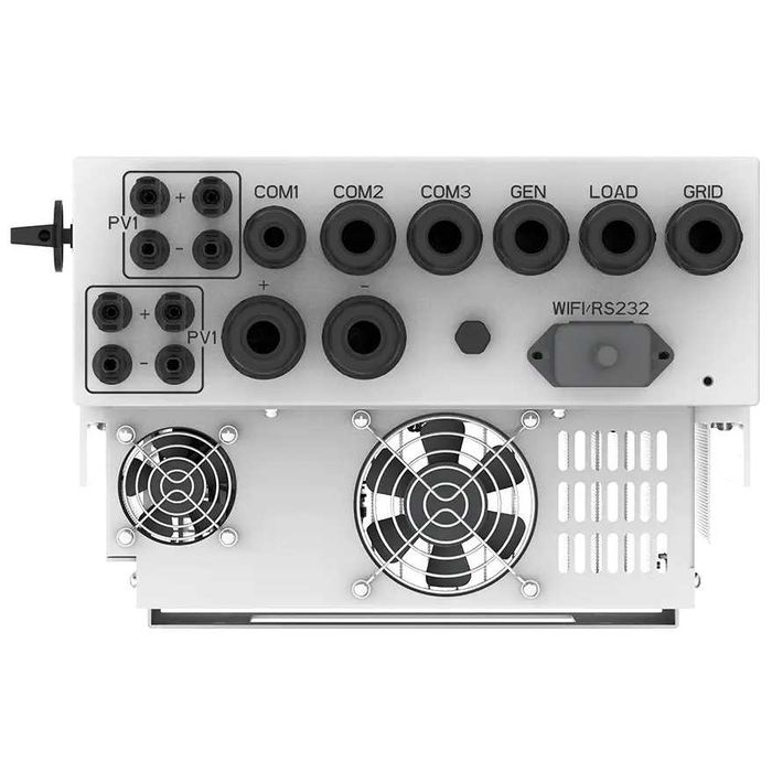 Гібридний інвертор Deye SUN-6K-SG05LP1-EU-AM2-P, 48 В, 6000 Вт, 1 фаза (безперебійник, UPS, ДБЖ)