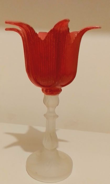 Majestosa Tulipa em vidro como nova