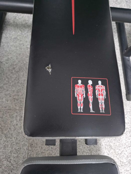 Variado material de musculação