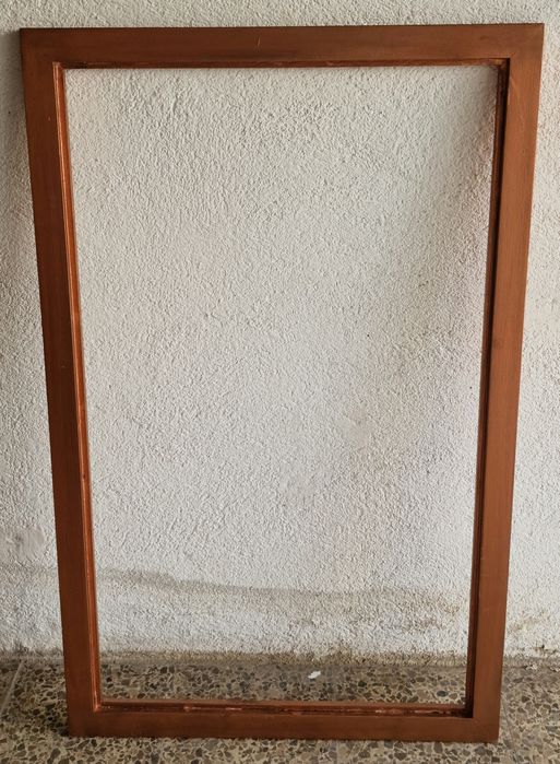 Moldura madeira rose gold