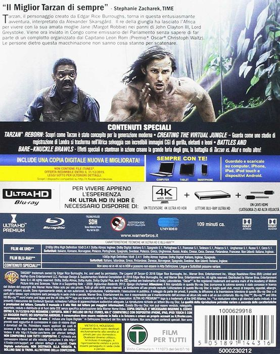 Tarzan Legenda 4K+Blu Ray wer.POLSKA
