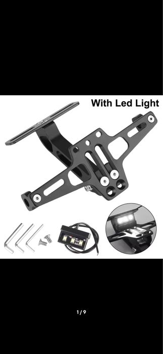Suporte de matricula com led