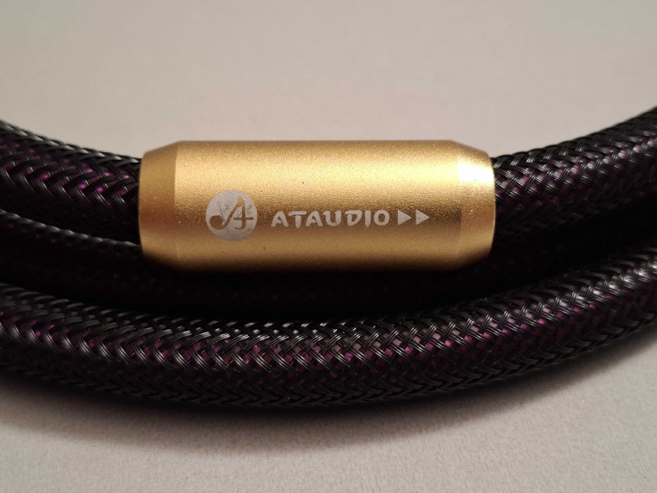 kabel HiFi ATAUDIO 1RCA-1RCA 1,5m (6N OCC, złocone końcówki + carbon)