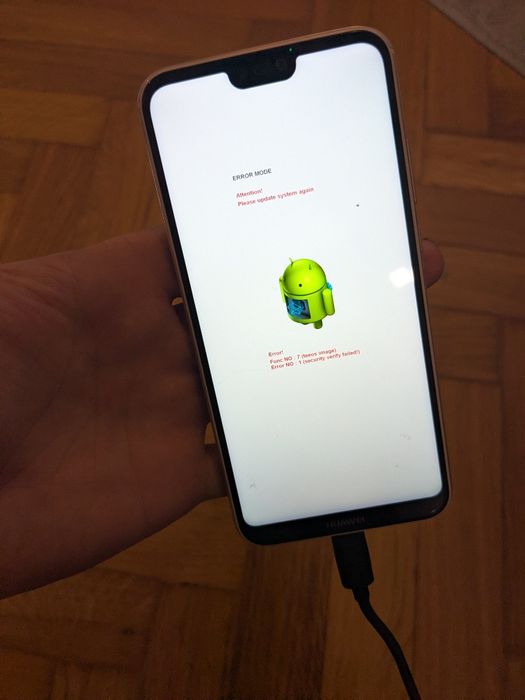 Huawei p20 вискакує така заставка