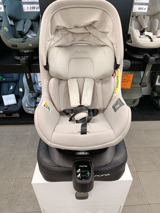 Fotelik dziecięcy 9-18 kg Nuna Pruu Aire Biscotti z ekspozycji