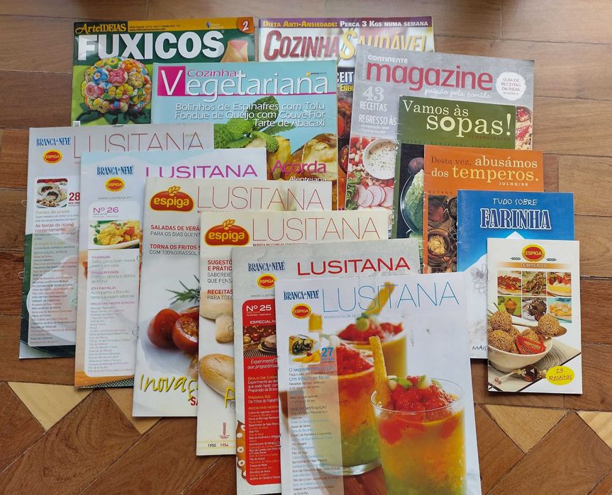 Revistas de culinária Branca de Neve/Espiga
