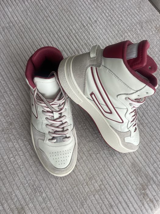 Шкіряні кросівки/снікерси/хайтопи Diesel Mid X — розмір 41/26,5 см