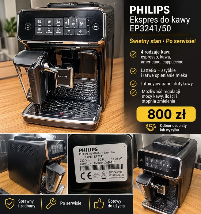 Expres Philips latteGo EP3241