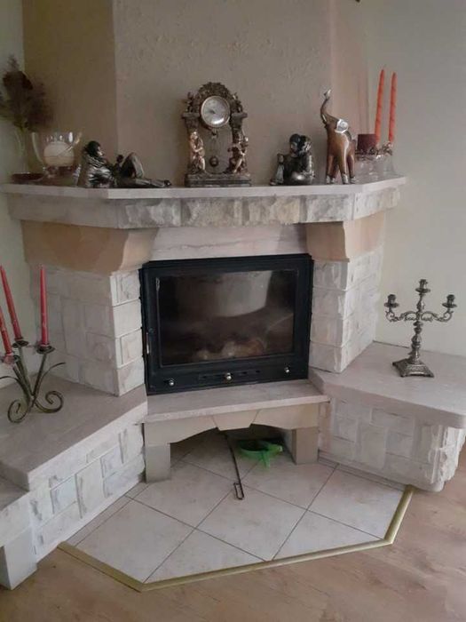 Obudowa kominka narożnikowego