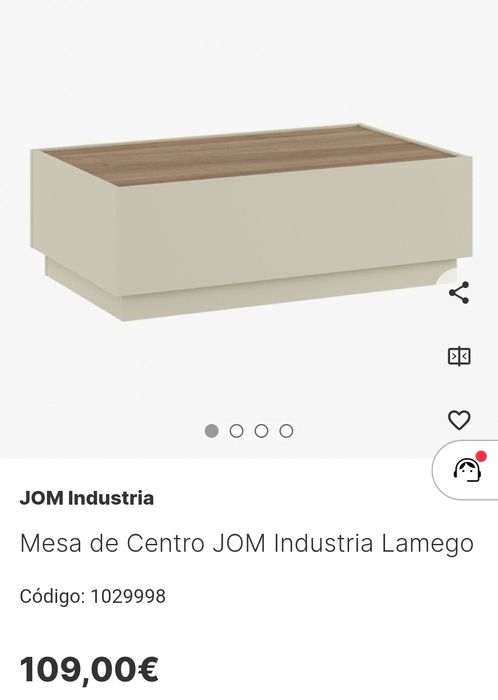 Mesa de centro JOM Industria Lamego