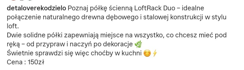 Półka ścienna- rękodzieło