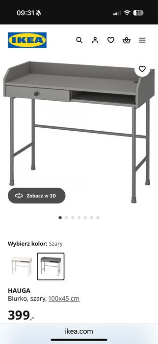 Biurko ikea hauga