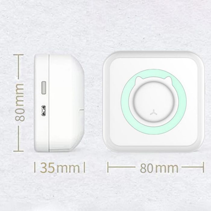 MINI drukarka przenośna +10 ROLEK PAPIERU GRATIS