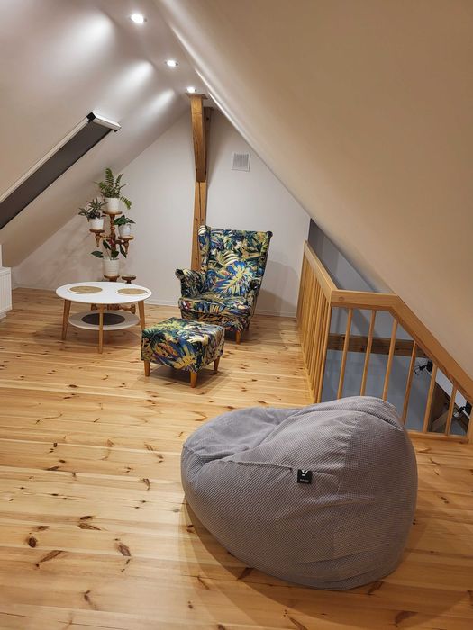 Loft dwupoziomowy z widokiem na Park Chopina | antresola | centrum