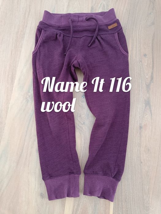 Name It wełniane spodnie 116