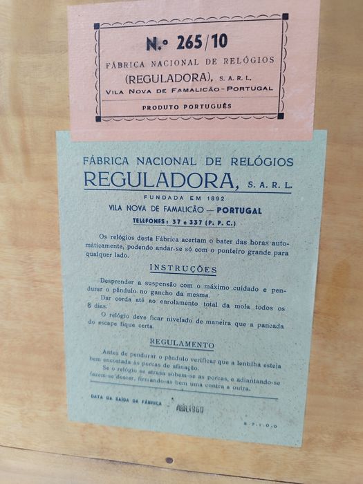 Relógio reguladora