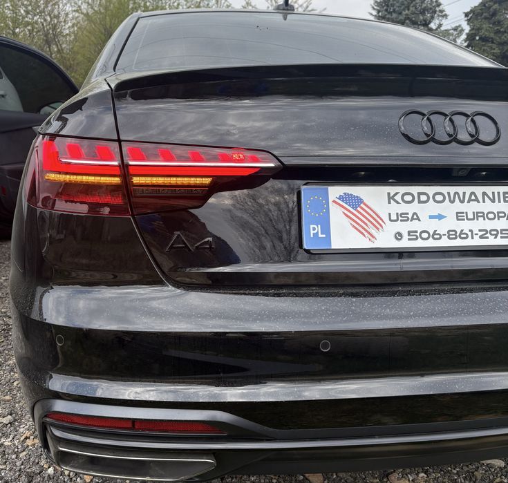 Audi lampa A3 A4 A5 A6 A7 A8 Q3 Q5 Q7 konwersja kodowanie jezyk polski mapy fale parzyste sos naprawa wylaczenie obrysowek przedniech