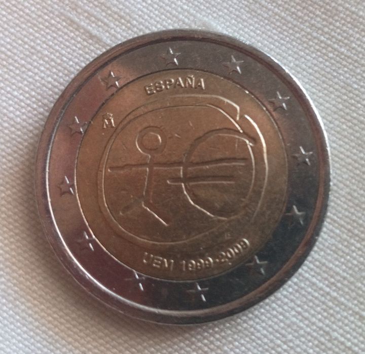 Moeda "rara" de 2 euros Espanha