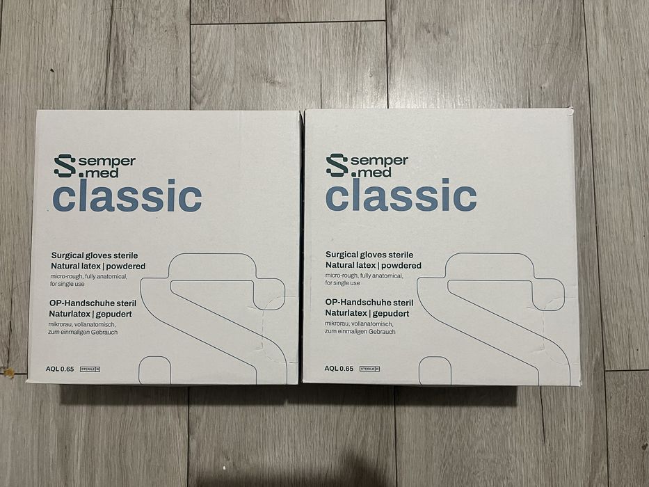 Rękawiczki sterylne, lateksowe Semper Med