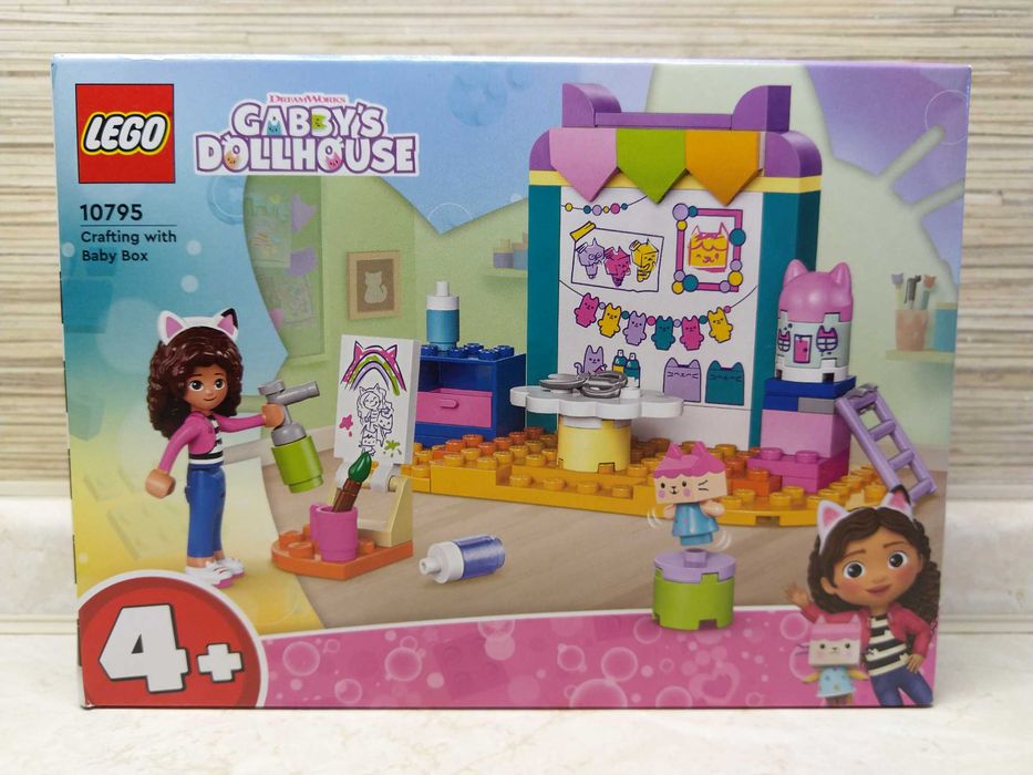 NOWE Klocki 10795 LEGO Gabby's Dollhouse Prace ręczne z Tekturzątkiem
