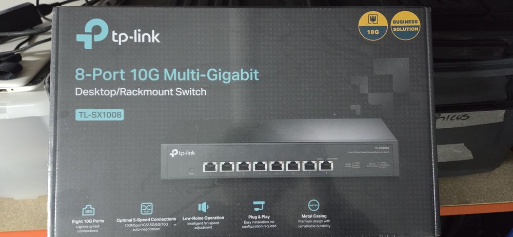 TPLINK Switch TL-SX1008  10 Gbit 8 portos