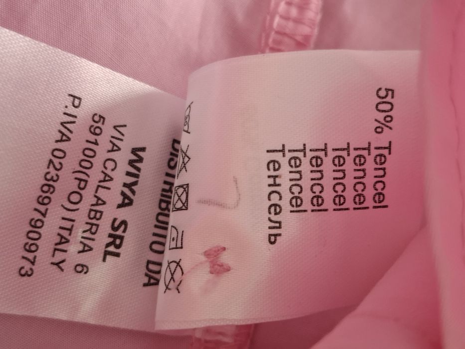 Włoska koszula róż barbie wiya koraliki oversize