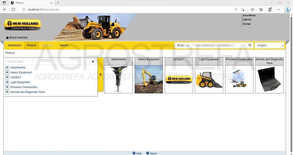 KATALOG CZĘŚCI eTIM GO 2023.09 Maszyny Case New Holland Mega FULL