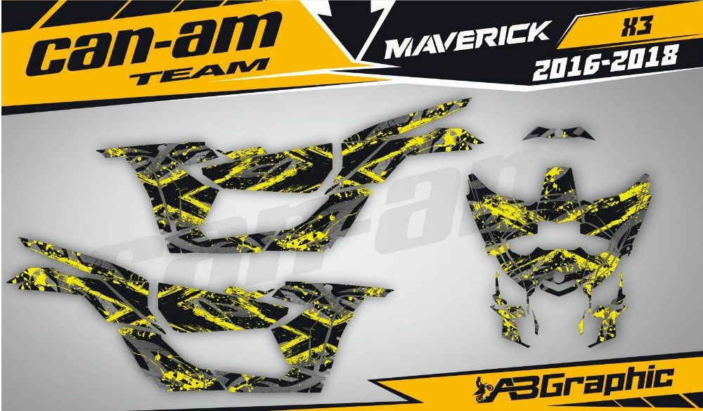 Наклейки CFmoto BRP Bombardier Can-Am DS Outlander Renegade Maverick x