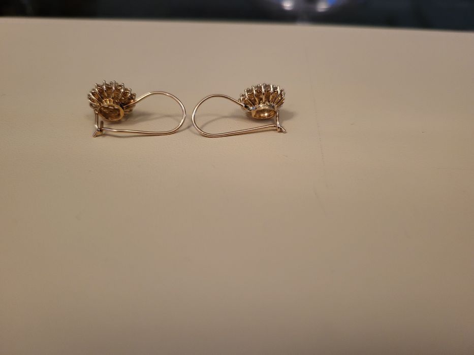 Kolczyki złoto 14k waga 3,71g próba 585