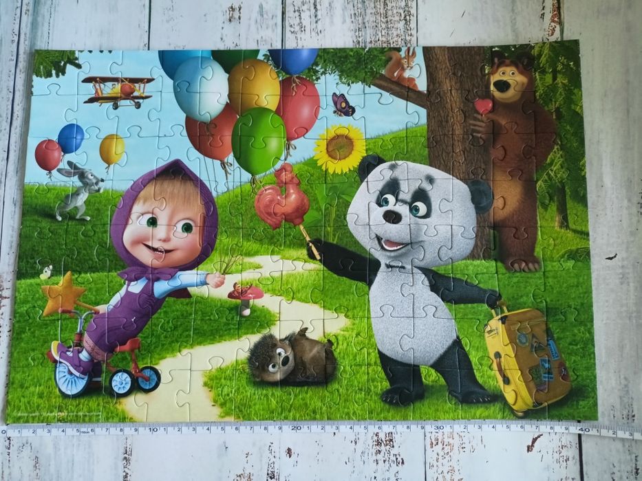 Puzzle Masza i Niedźwiedź 100 elementów
