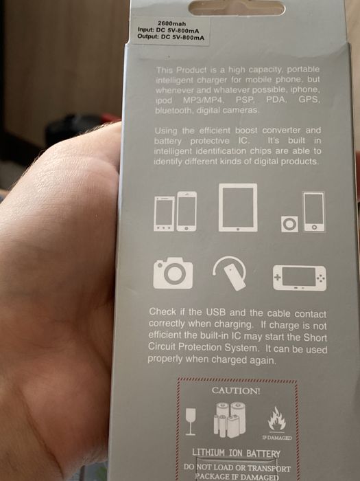 Power Bank 2600mah