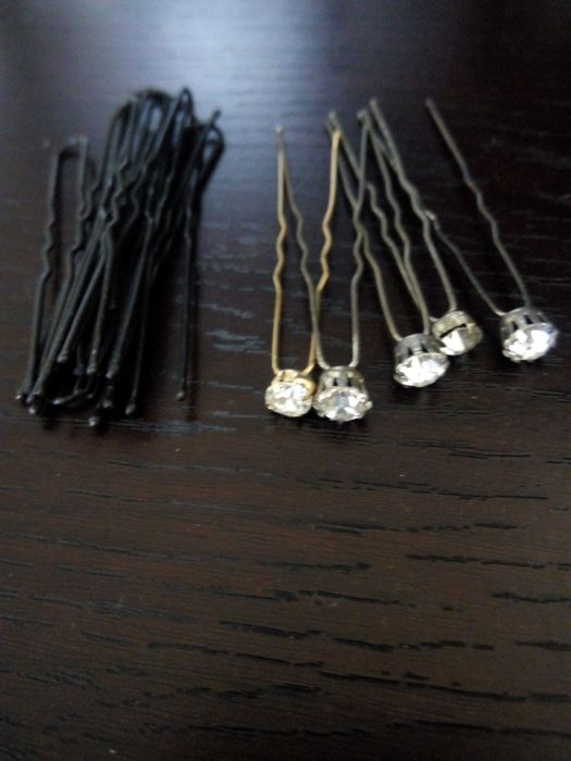 Продам черные невидимки, шпильки для прически