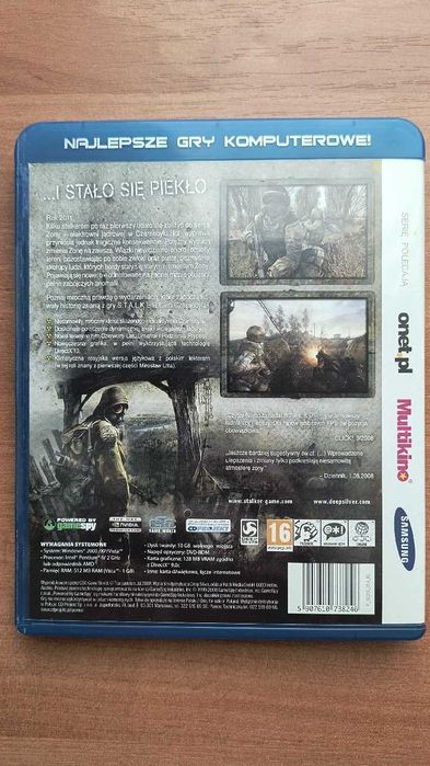 Gra STALKER Czyste Niebo (Clear Sky), PC, DVD, stan BDB