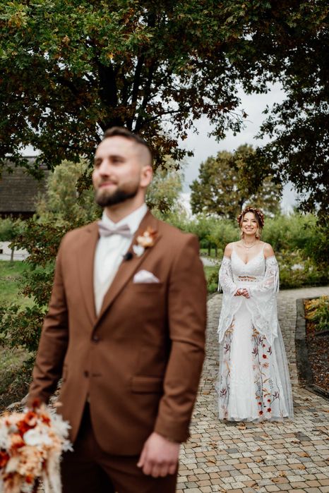 Suknia ślubna w stylu BOHO 3w1