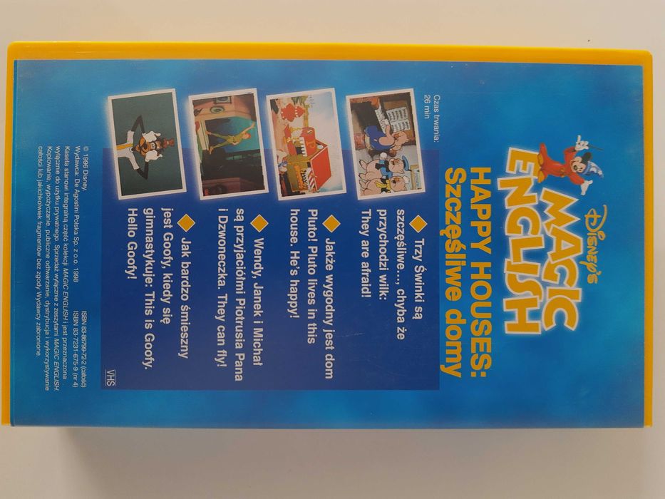 Magic English Disney's zestaw 12 kaset VHS