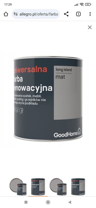 Sprzedam farby renowacyjne Goodhome  bardzo tanio!
