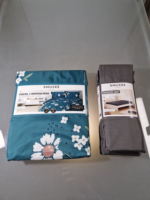 Komplet Pościel i Prześcieradło z Mikrofazy 220x200cm 2x 70x80cm