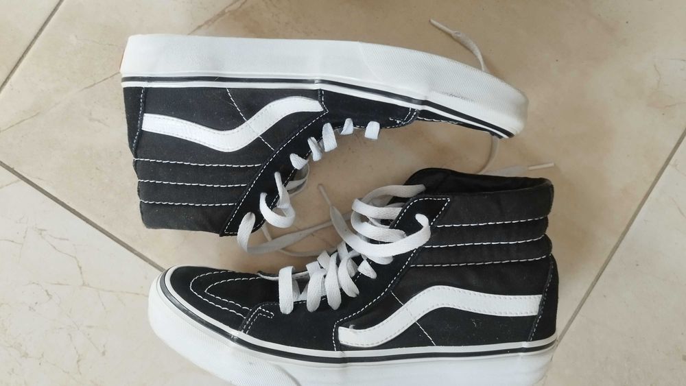 Trampki wysokie VANS czarne 39 jak nowe
