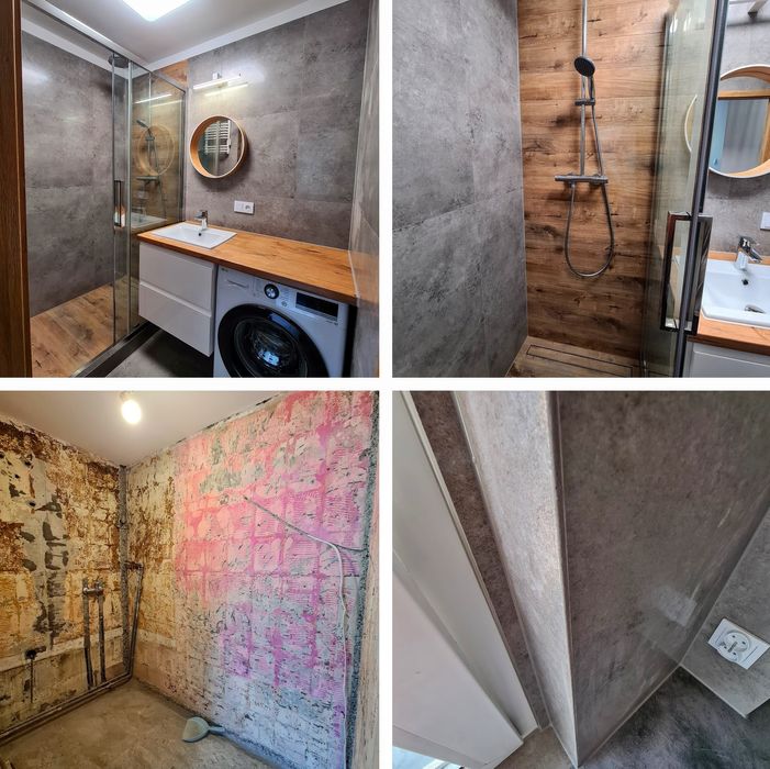 Wykończenia wnętrz, remonty, gładzie i malowanie agregatem, płytki