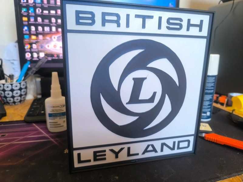 Lightbox Luminaria decorativa British Leyland