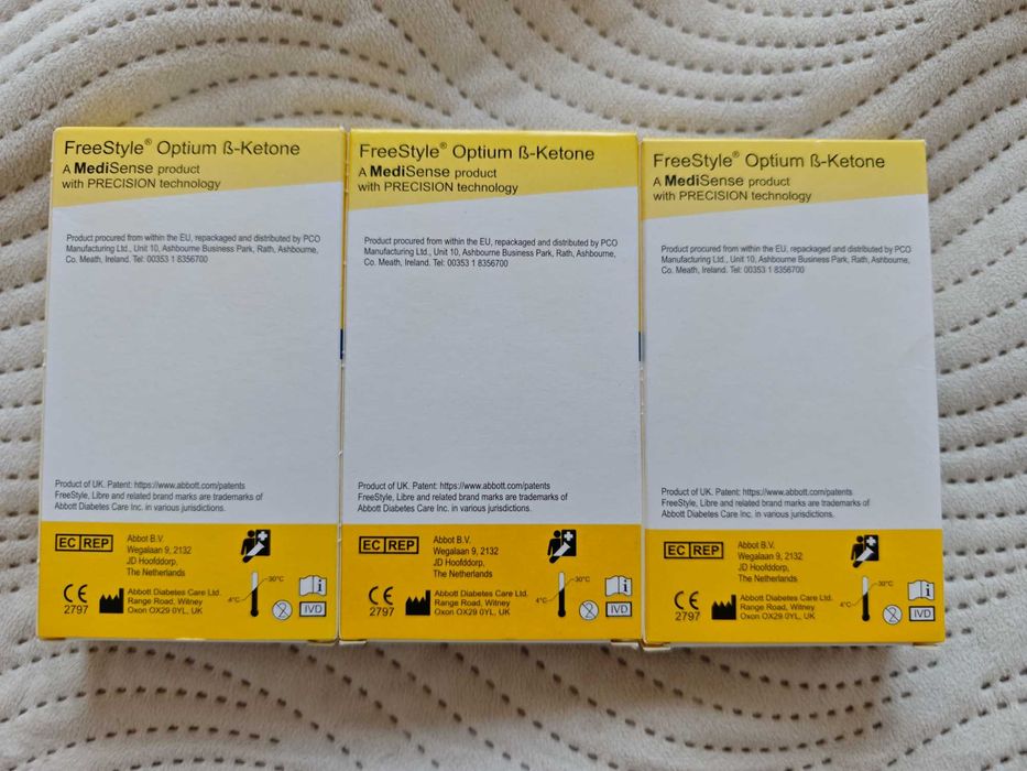 60xPaski Freestyle Libre B-Ketone