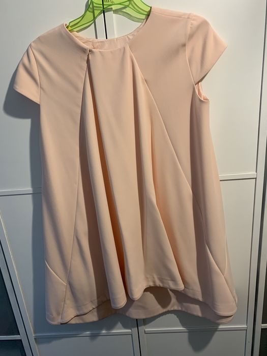 Morelowa grubsza sukienka M