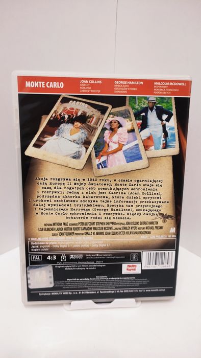 Monte Carlo DVD Miłość Wojna Intryga